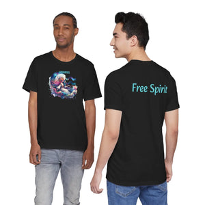 Soft Cotton Aquarius Zodiac Tee - Unisex Short Sleeve - Dipaliz - T-shirts