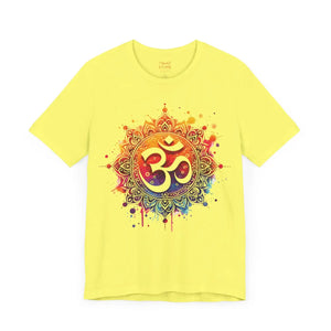 Vibrant Aum Symbol Tee - Jersey Short Sleeve - Dipaliz - T-shirts