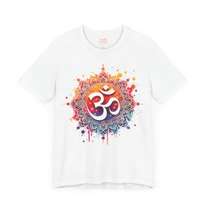 Vibrant Aum Symbol Tee - Jersey Short Sleeve - Dipaliz - T-shirts