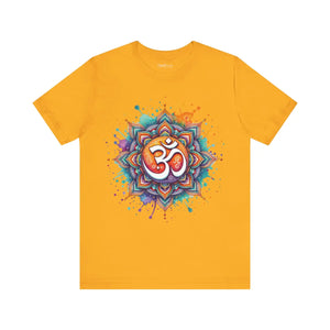 Vibrant Mandala Aum Short Sleeve Tee - Jersey - Dipaliz - T-shirts