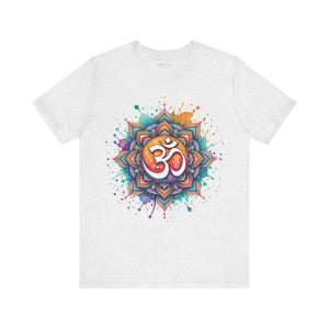 Vibrant Mandala Aum Short Sleeve Tee - Jersey - Dipaliz - T-shirts