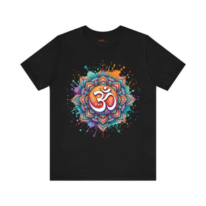 Vibrant Mandala Aum Short Sleeve Tee - Jersey - Dipaliz - T-shirts