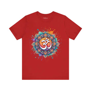 Vibrant Mandala Aum Short Sleeve Tee - Jersey - Dipaliz - T-shirts