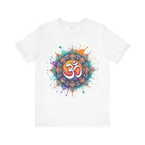 Vibrant Mandala Aum Short Sleeve Tee - Jersey - Dipaliz - T-shirts