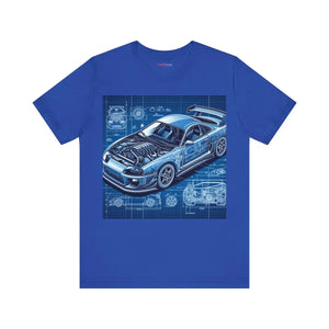 Classic Jersey Short Sleeve Tee - Car Blueprint - Dipaliz - T-shirts