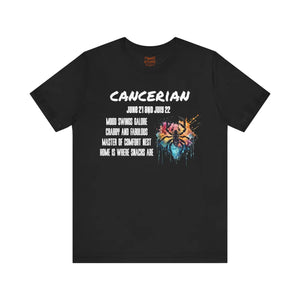 Soft Cotton Cancer Zodiac Tee - Jersey Short Sleeve - Dipaliz - T-shirts