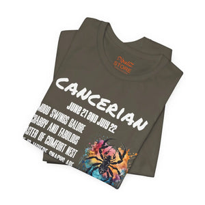 Soft Cotton Cancer Zodiac Tee - Jersey Short Sleeve - Dipaliz - T-shirts