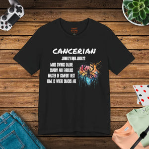 Soft Cotton Cancer Zodiac Tee - Jersey Short Sleeve - Dipaliz - T-shirts