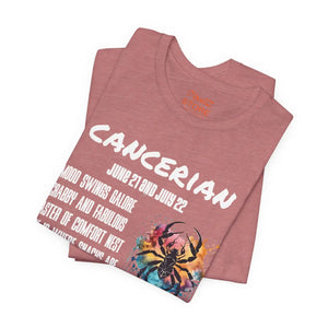 Soft Cotton Cancer Zodiac Tee - Jersey Short Sleeve - Dipaliz - T-shirts