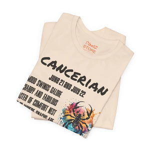 Soft Cotton Cancer Zodiac Tee - Jersey Short Sleeve - Dipaliz - T-shirts