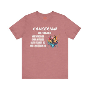 Soft Cotton Cancer Zodiac Tee - Jersey Short Sleeve - Dipaliz - T-shirts