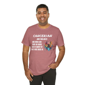 Soft Cotton Cancer Zodiac Tee - Jersey Short Sleeve - Dipaliz - T-shirts