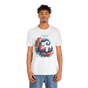 Celestial Cancer Zodiac Sign Tee - Soft Cotton - Dipaliz - T-shirts
