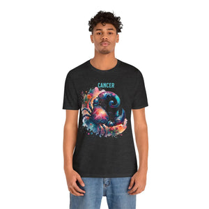 Celestial Cancer Zodiac Sign Tee - Soft Cotton - Dipaliz - T-shirts