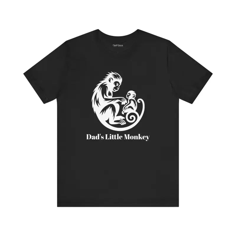 Unleash Comfort in Dad’s Little Monkey Jersey Short Sleeve Tee - T-shirt