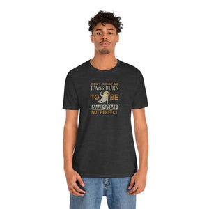 Soft Cotton Short Sleeve Tee - Born to be Awesome - Dipaliz - T-shirts - 3xl