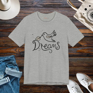 Dreamy Bird Unisex Jersey Short Sleeve Tee - Dipaliz - Athletic Heather / s - T-shirts