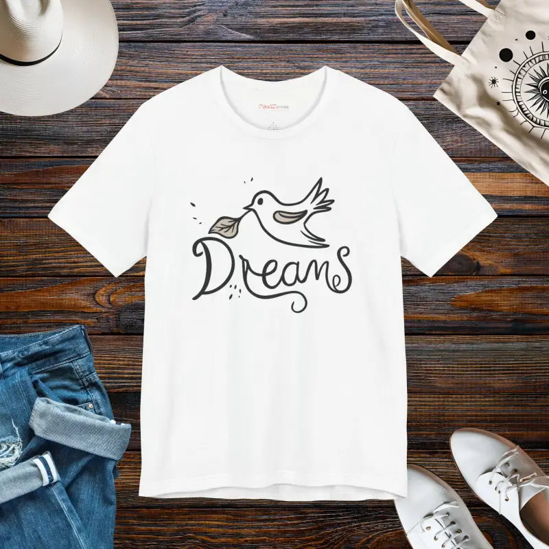 Soar with Style in the Dreamy Bird Unisex Tee - White / s T-shirt