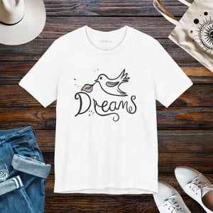 Dreamy Bird Unisex Jersey Short Sleeve Tee - Dipaliz - White / s - T-shirts