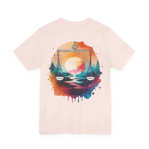 Soft Unisex Libra Tee - Jersey Short Sleeve Cotton - Dipaliz - T-shirts