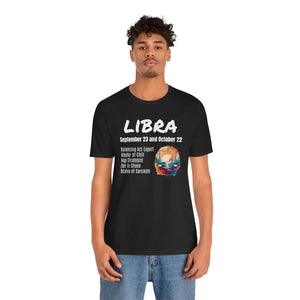 Soft Unisex Libra Tee - Jersey Short Sleeve Cotton - Dipaliz - T-shirts