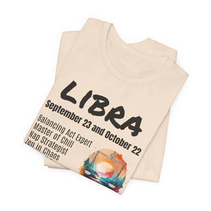 Soft Unisex Libra Tee - Jersey Short Sleeve Cotton - Dipaliz - T-shirts