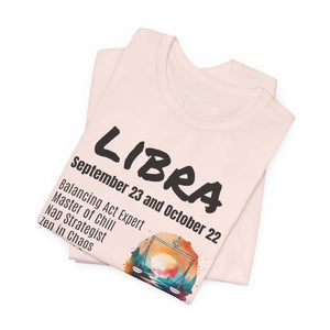 Soft Unisex Libra Tee - Jersey Short Sleeve Cotton - Dipaliz - T-shirts