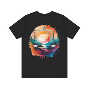 Soft Unisex Libra Tee - Jersey Short Sleeve Cotton - Dipaliz - T-shirts