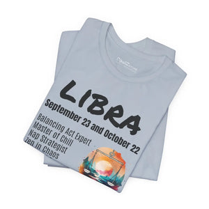 Soft Unisex Libra Tee - Jersey Short Sleeve Cotton - Dipaliz - T-shirts