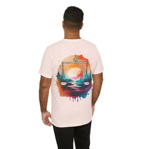 Soft Unisex Libra Tee - Jersey Short Sleeve Cotton - Dipaliz - T-shirts
