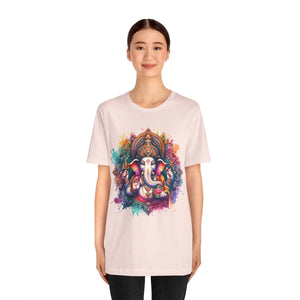 Soft Cotton Ganpati Tee - Mandala Short Sleeve - Dipaliz - T-shirts