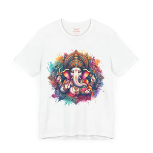Soft Cotton Ganpati Tee - Mandala Short Sleeve - Dipaliz - T-shirts