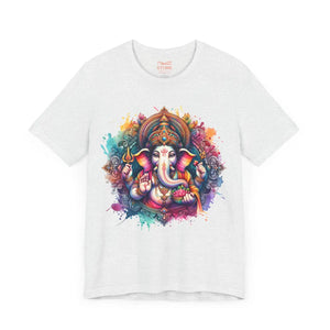 Soft Cotton Ganpati Tee - Mandala Short Sleeve - Dipaliz - T-shirts