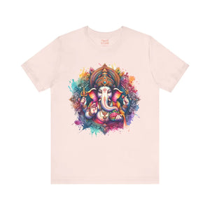 Soft Cotton Ganpati Tee - Mandala Short Sleeve - Dipaliz - T-shirts