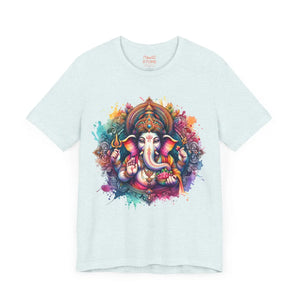 Soft Cotton Ganpati Tee - Mandala Short Sleeve - Dipaliz - T-shirts