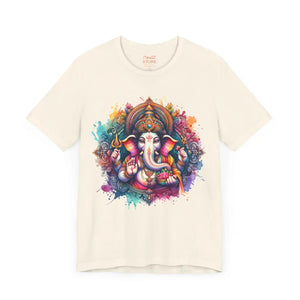 Soft Cotton Ganpati Tee - Mandala Short Sleeve - Dipaliz - T-shirts