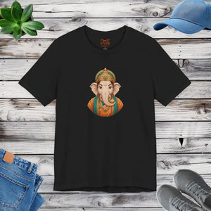 Lord Ganesha Unisex Jersey Short Sleeve Tee - Black / s - T-shirt