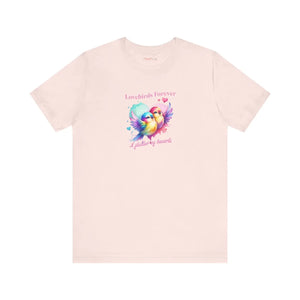 Soft Cotton Short Sleeve Tee - Lovebirds Forever - Dipaliz - T-shirts