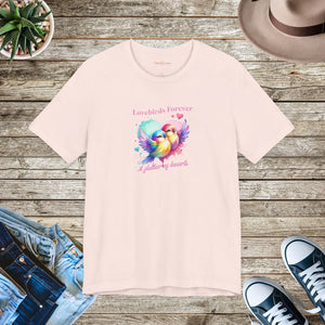 Soft Cotton Short Sleeve Tee - Lovebirds Forever - Dipaliz - T-shirts