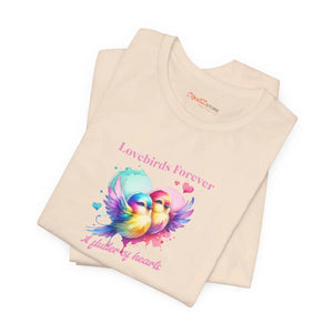 Soft Cotton Short Sleeve Tee - Lovebirds Forever - Dipaliz - T-shirts