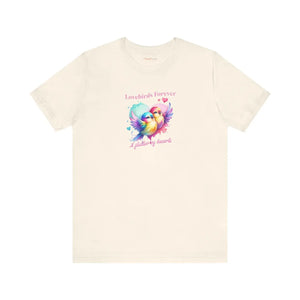 Soft Cotton Short Sleeve Tee - Lovebirds Forever - Dipaliz - T-shirts