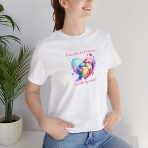 Soft Cotton Short Sleeve Tee - Lovebirds Forever - Dipaliz - T-shirts