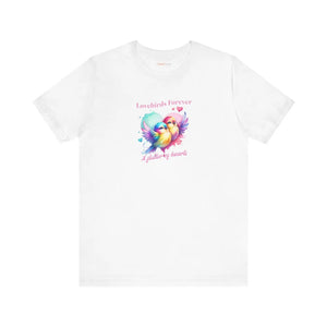 Soft Cotton Short Sleeve Tee - Lovebirds Forever - Dipaliz - T-shirts