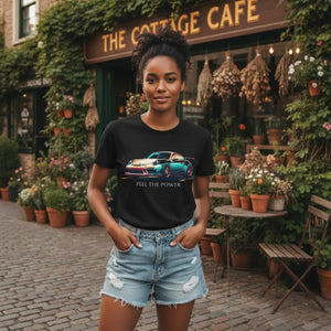 DipaliZ Car Design Short Sleeve Tee Soft Cotton Jersey