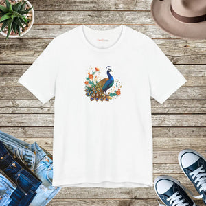 Soft Peacock Unisex Jersey Short Sleeve Tee - Dipaliz - T-shirts