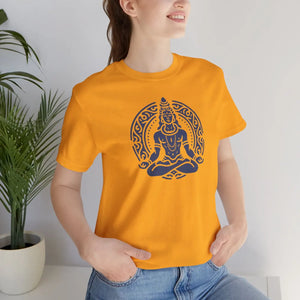 Soft Cotton Unisex Jersey Short Sleeve Tee - Shiva - Dipaliz - T-shirts