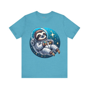 Unisex Sloth Astronaut Jersey Tee - Cotton - Dipaliz - T-shirts