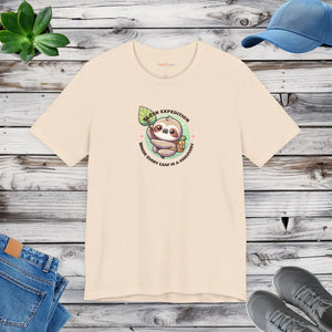 Soft Cotton Short Sleeve Tee - Sloth Expedition - Dipaliz - T-shirts