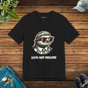 Sloth Style Awesomeness Unisex Jersey Short Sleeve Tee - Dipaliz - Black / s - T-shirts