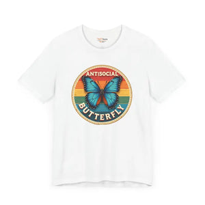 Anti Social Butterfly Unisex Jersey Short Sleeve Tee - Dipaliz - T-shirts